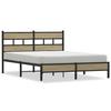 VidaXL Bed Frames Without Mattress Sonoma Oak 160x200 Cm, Double Bed, Bedroom Furniture, Guest Bed, Bed, Frame 4017257