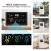 Weather Station Wireless Digital Indoor Outdoor Forecast Hygrometer Humidity Temperature Meter With 3 Sensors