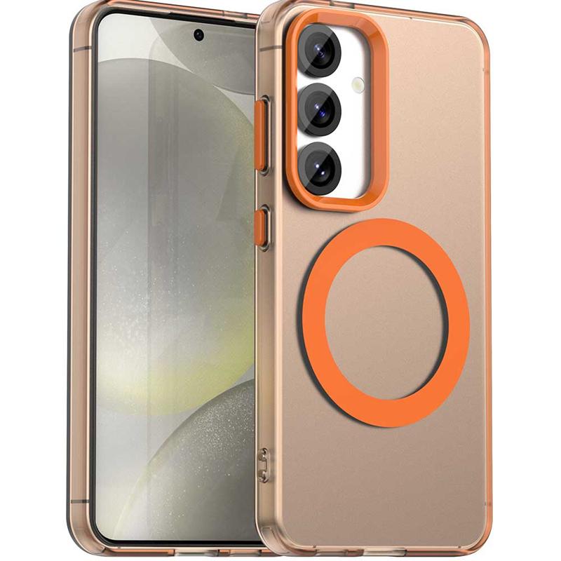 Transparent Case For Samsung Galaxy S25 Plus Case Galaxy S25 Magnetic Adsorption Wireless Charge Cover For Samsung S25 Plus Case