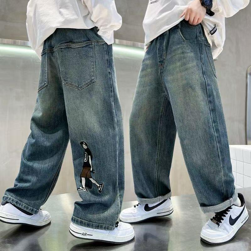 Boys' Casual Spring/Autumn Long Jeans - Children's Wear