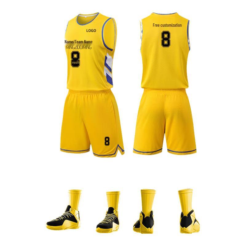 Men's Quick-Dry Breathable Basketball Jersey Set