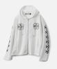 Vastic Cross Logo Zip-Up Hoodie_White