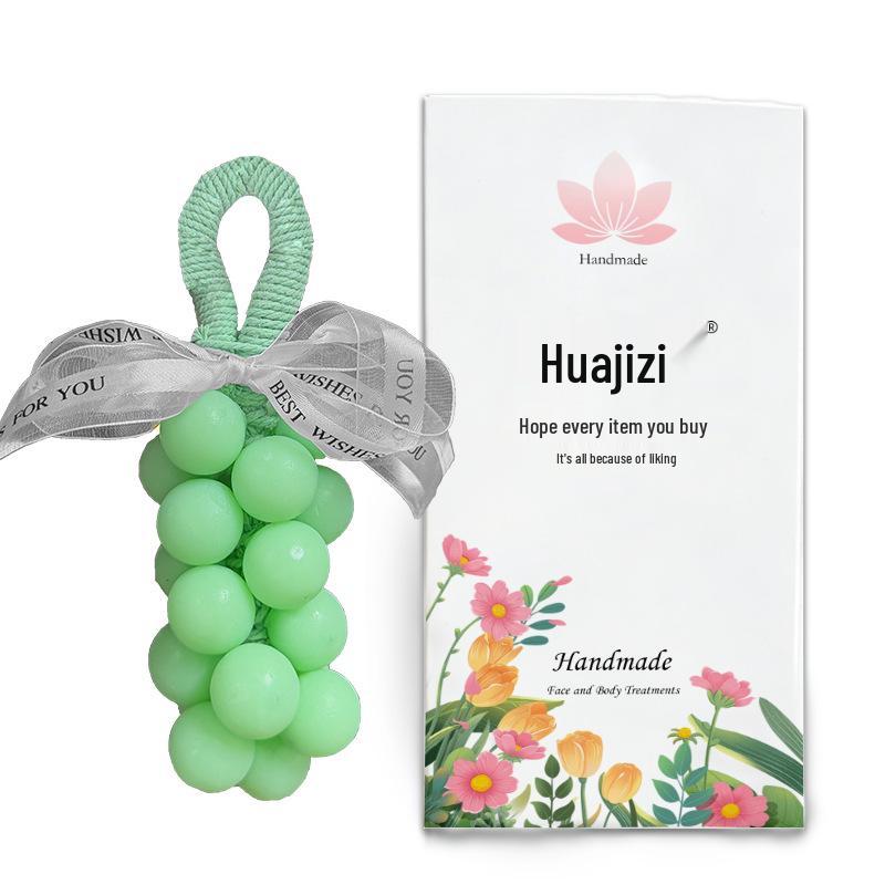 Large Macaron Grape Scented Soap Souvenir - Colorful Handmade Grape Cluster for Hand Wash 200g