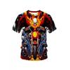 Modă pentru Bărbați Tricou cu Imprimeu 3D pentru Bărbați Gât Rotund Mânecă Scurtă Trendy Street Wear