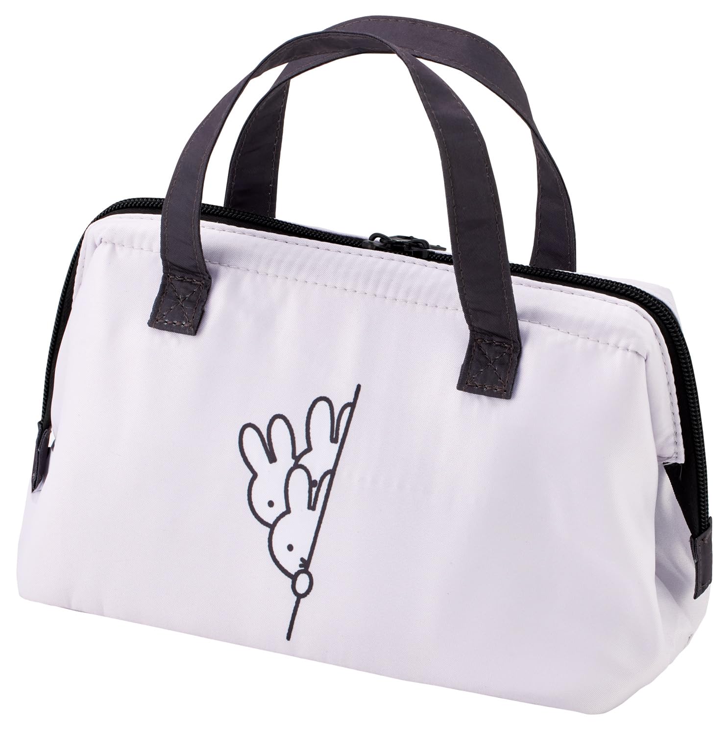 Skater Lunch Clasp Miffy Peeking Out Bag, Insulated, Closure, Women s, Design, (KGA1-A)