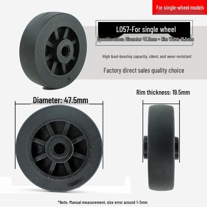 Universal Telescopic Luggage Wheels & Leather Case Replacement Rollers with Password Lock.