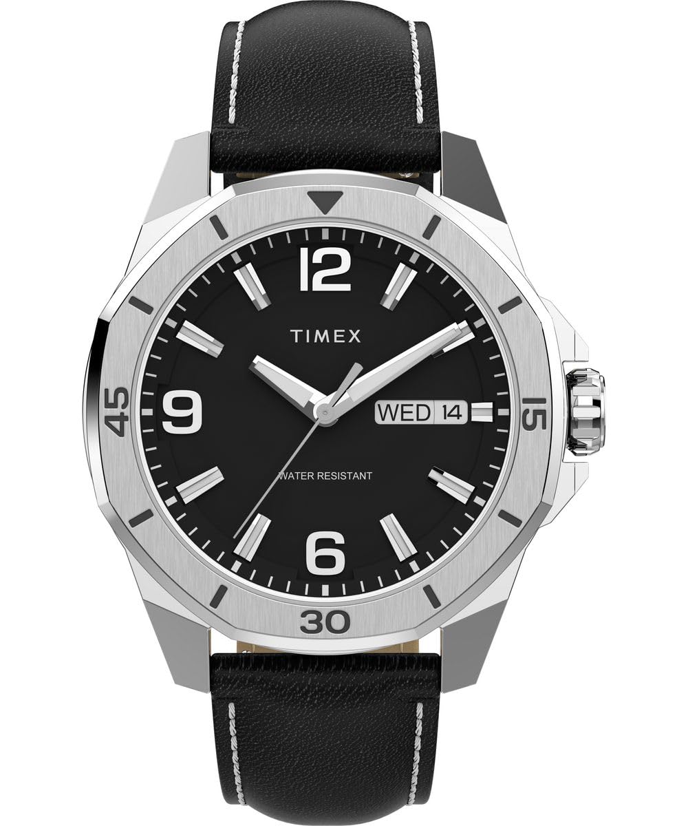 Trend Watch Quartz 5 ATM Water Resistant Mineral Glass Black Dial TW2W79800 [TIMEX] Men s [Authentic]
