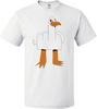Adults Rude Seagull Middle Finger White Funny Seaside Bird Tshirt