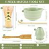 5Pcs Japanese Ceramic Matcha Gift Box Matcha Tea Set With Whisk Spoon And Bowl Sumptuous Grinder Brush Tea Tools High-end
