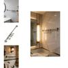 Modern Stainless Steel Kitchen Wall Mount Rack With Double Layer Hooks For Utensil Storage