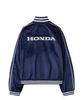 Phyps Motorcycle Velvet Track Jacket Navy