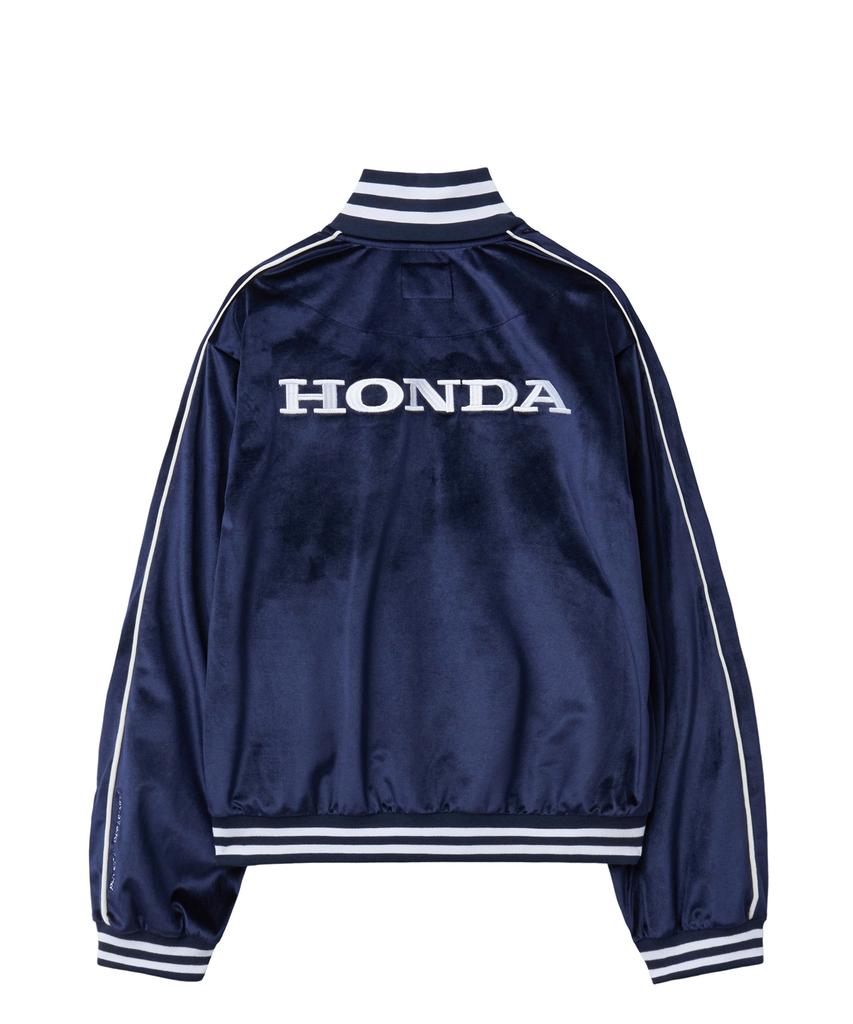 Phyps Motorcycle Velvet Track Jacket Navy