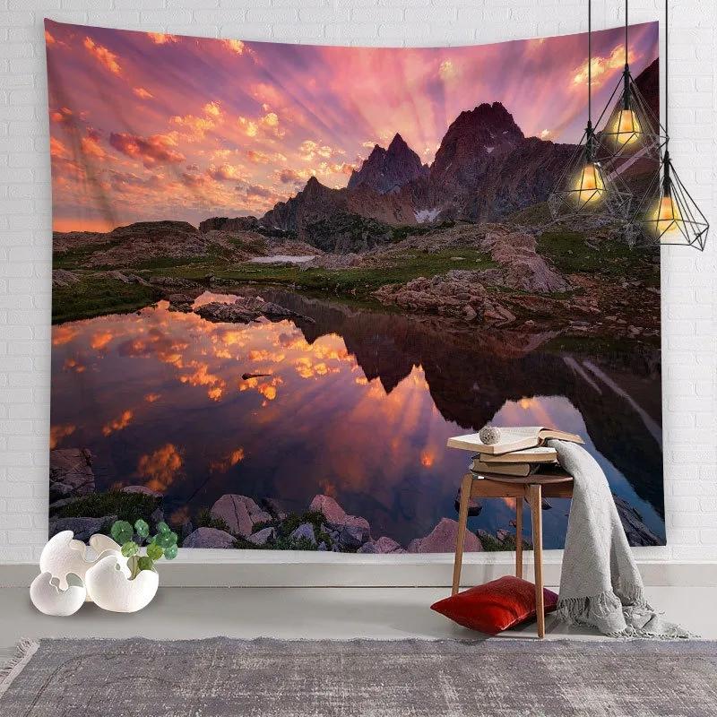 Natural Scenery Waterfall Pattern Tapestry Home Wall Decoration Tapestry Bedroom Living Room Tapestry