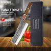 WXCOO High Carbon Steel Chef Knife Japanese Professional Kiritsuke Kitchen Knives Sharp Meat Cleaver Handmade Butcher Knife