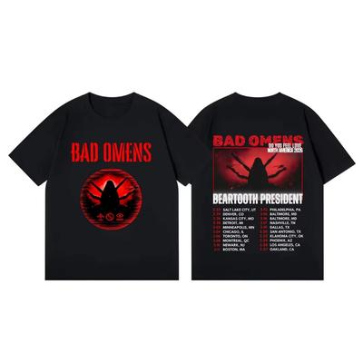 Bad Omens Do You Feel Love Tour 2026 T-shirt Men and Women Summer Gothic Clothing Fashion Hip-hop Round Neck Short Sleeved Top