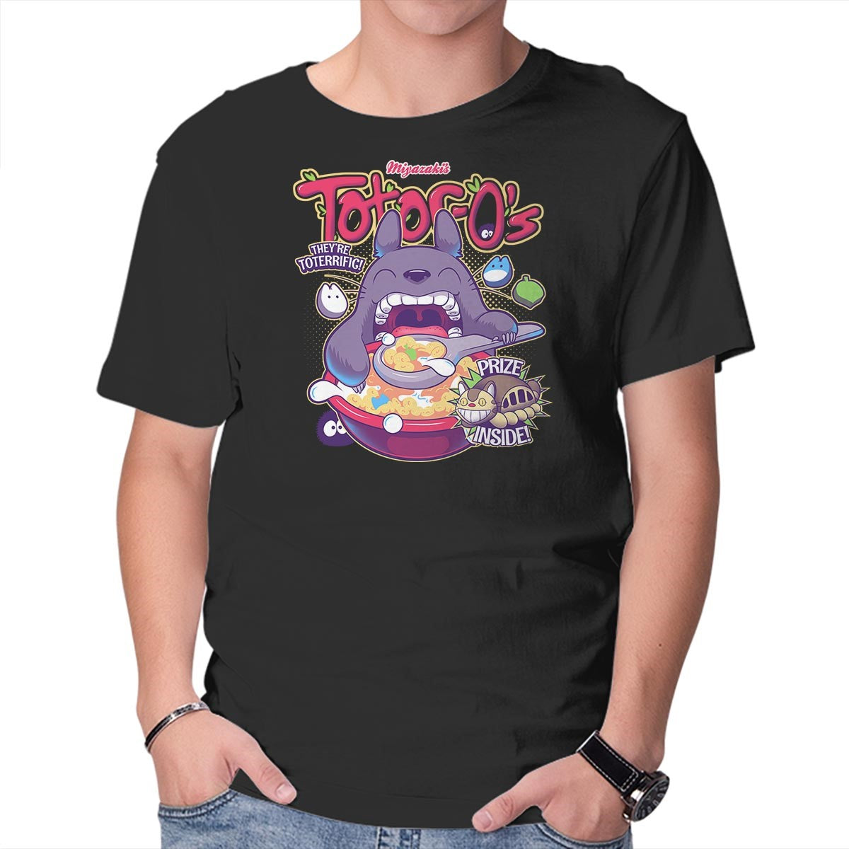 Unisex Crew Neck T-Shirt Totor-O s Graphic Short Sleeve Casual Tee XL