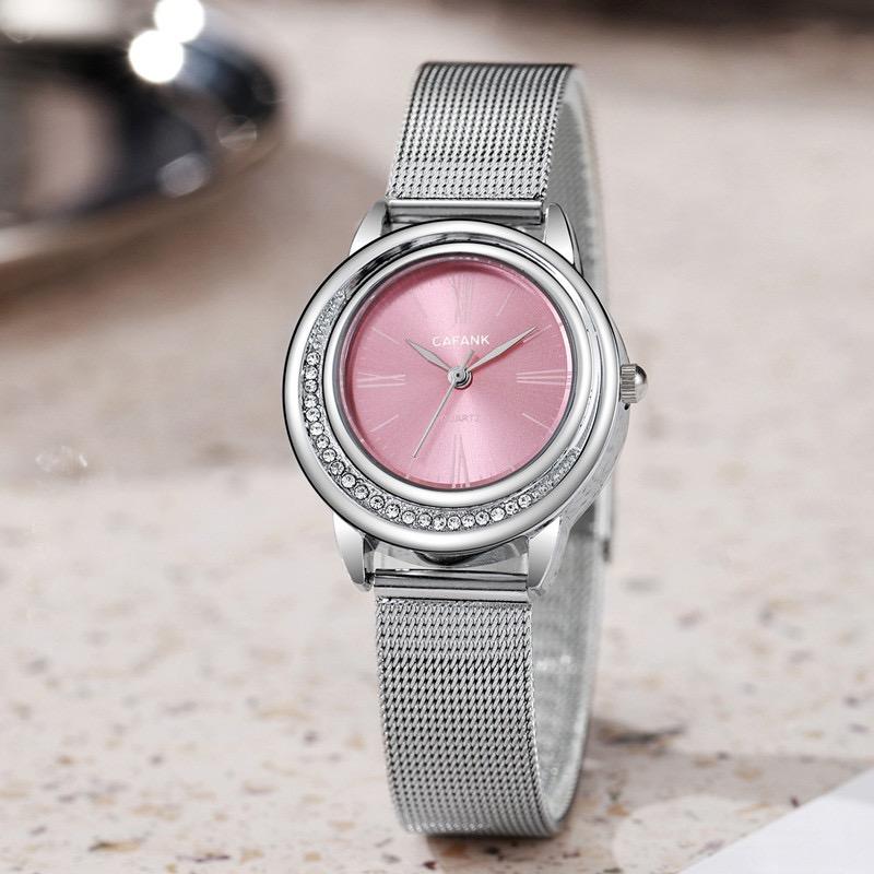 Luxury Ladies' Watch Fashion Diamond Inlaid Quartz Watch Steel strip Women Watches Girls' Wristwatches Gift