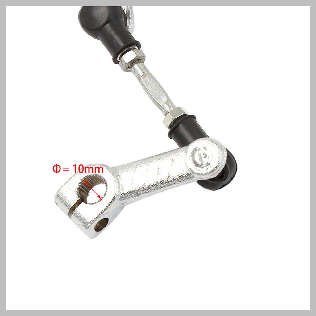 RATCHROLL Motorcycle Shift Silver Replacement Part for Motorcycles Lever, Metal, Tone, Black, 1pc,