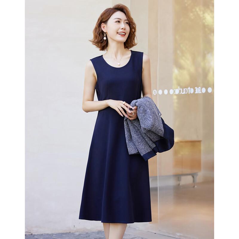 

Pastir Women s Autumn Sleeveless A-Line Midi Dress L