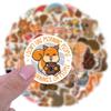 60 Neue Cartoon Eichhörnchen Doodle Aufkleber für Kinder DIY Handy Koffer Wasserdichte Aufkleber