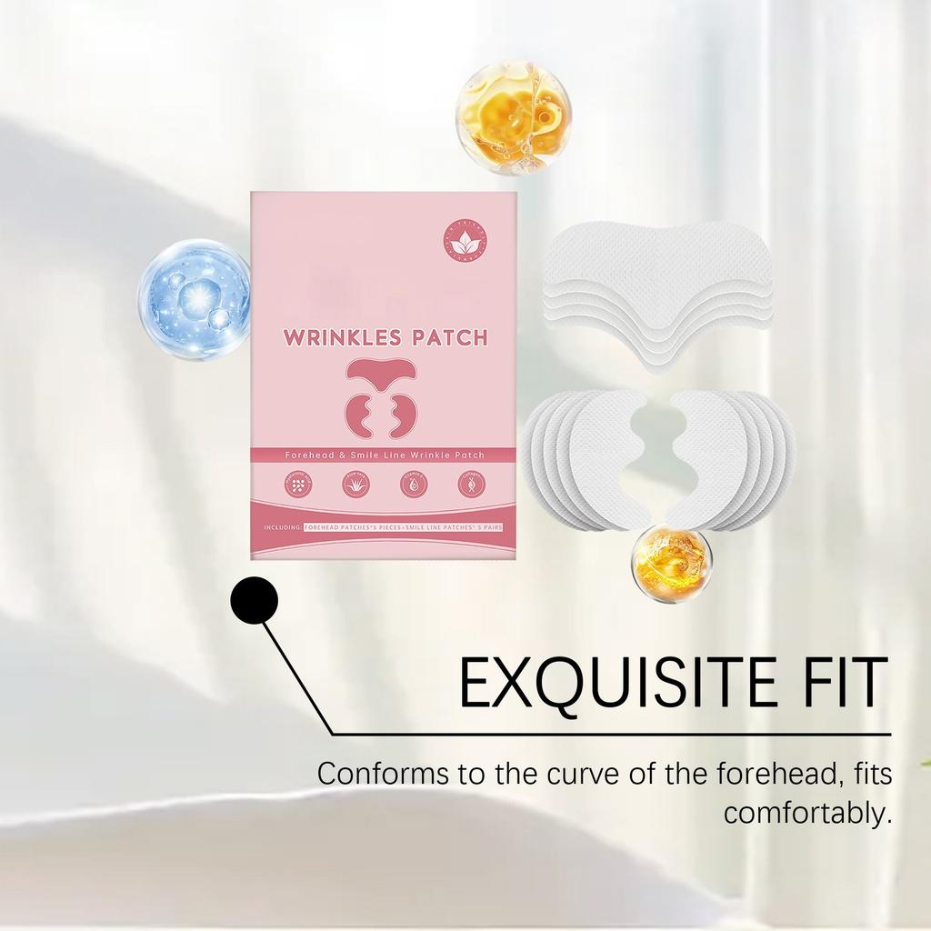 Forehead Wrinkle Patches  Ageverse  Face Patches Non Wrinkle Gel Pad Set Chest Neck Eye Face Pad Removal Patch 10PIECES