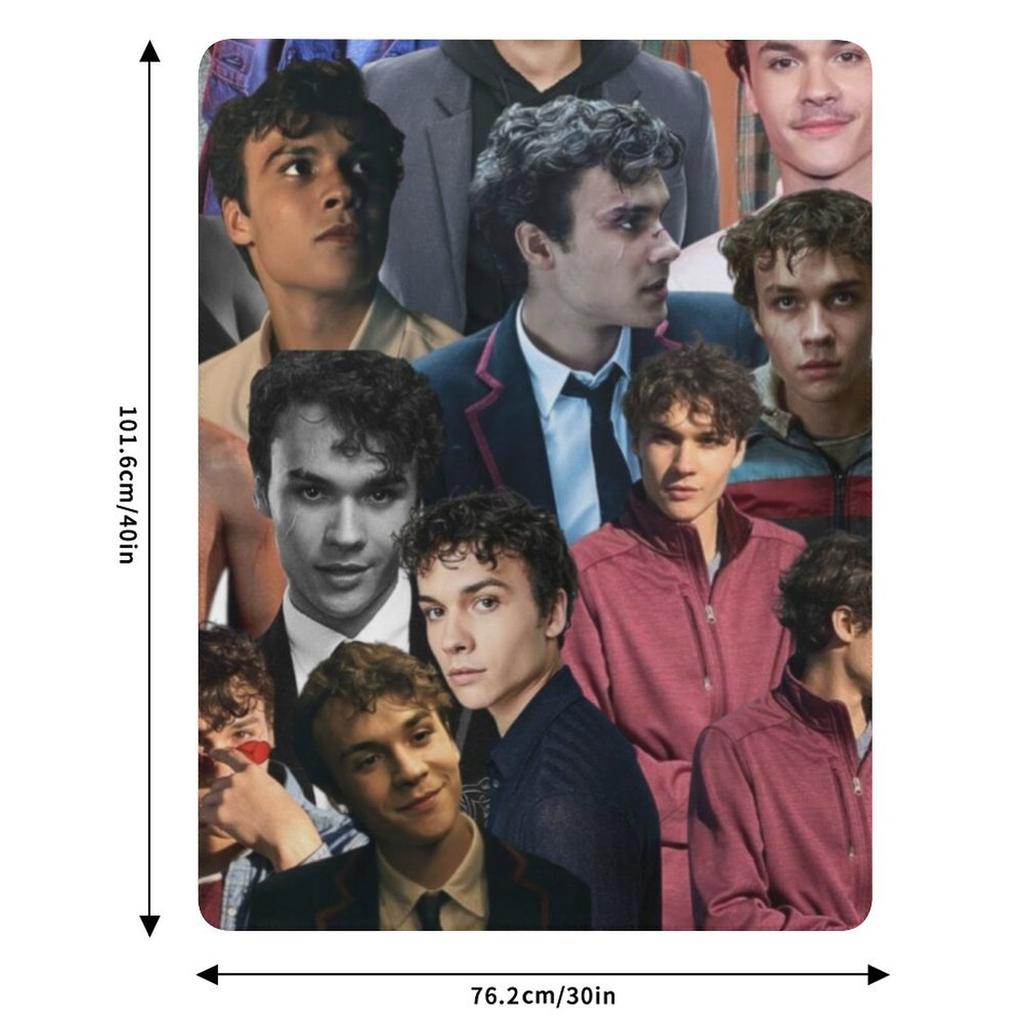 benjamin wadsworth photo collage Throw Blanket Decorative Sofas Thin Flannel Fabric Moving Blankets