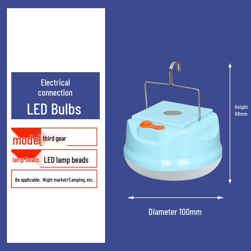 HuiXiang Solar-Powered Portable Camping & Stall Light
