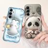 For Samsung A16 5G Case SM-A166B Cute Panda Bear Cartoon Back Cover Phone Cases For Samsung Galaxy A16 A15 5G Soft Fundas