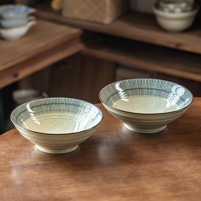 Japanese Ceramic Open Noodle Bowl Household Large Vegetable Bowl Soup Bowl Tableware Bowl Restaurant Noodle Restaurant Special Ramen Bowl