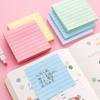 Colorful Horizontal Line Sticky Notes - Multifunctional Tearable Memo Paper for Students and Office Reminders