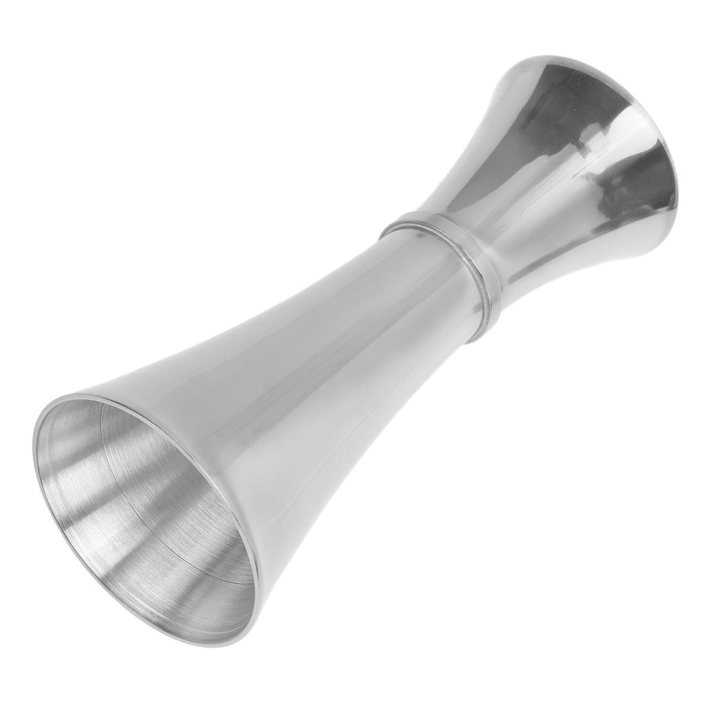 Double Jigger 304 Stainless Steel Thicken Design Wide Opening Glossy Appearance Easy Cleaning Alcohol Measuring Tool