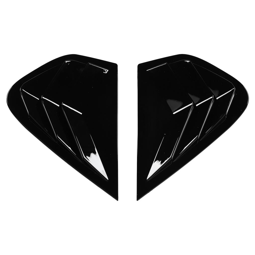 2 Pcs Rear Side Window Louver Triangle Side Window Louvers Shutter Panel Trim for X6 E71 E72 2008 To 2014 Glossy Black