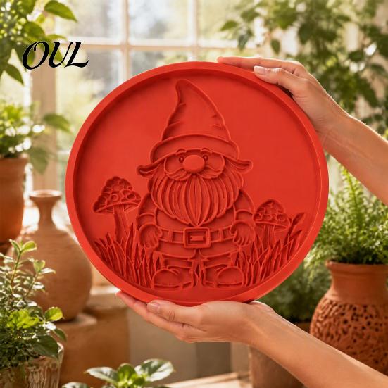 Handmade Garden Ornaments Stepping Stone Mold, Plastic Sunflower/Butterfly/Bee/Pumpkin/Snowflake/Mushroom/Fairy Paver Molds, Reusable Concrete Outdoor