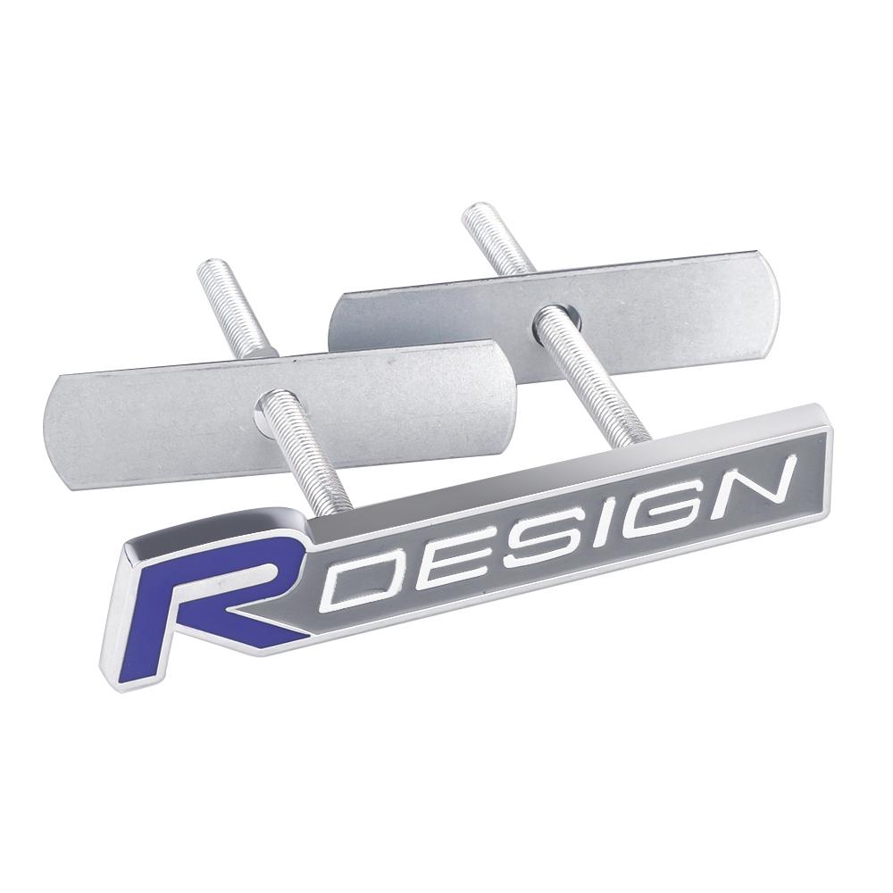 3D Metal Rdesign Emblem Car Tail Trunk Decor Sticker Front Grille Badge For Volvo AWD V40 V50 S40 S80 XC60 S90 XC90 S60 XC40 V90