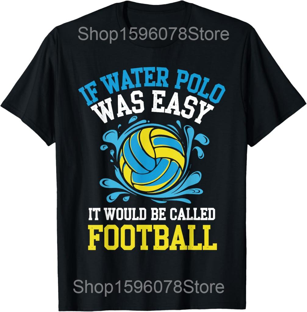 Funny Waterpolo Retro Water Polo Player T Shirts Men Women Cotton Humor Streetwear Tee Shirt Short Sleeve Unisex Loose Clothing