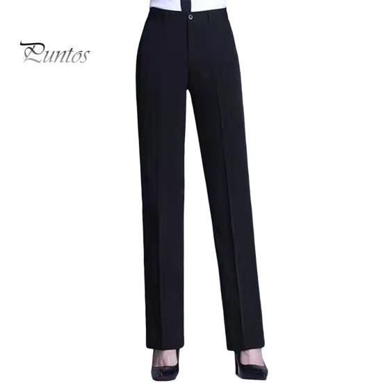 

Женские брюки для костюма, однотонные брюки со средней посадкой, застегивающиеся на молнию и пуговицы, с карманами, прямые брюки стандартного кроя S чёрный