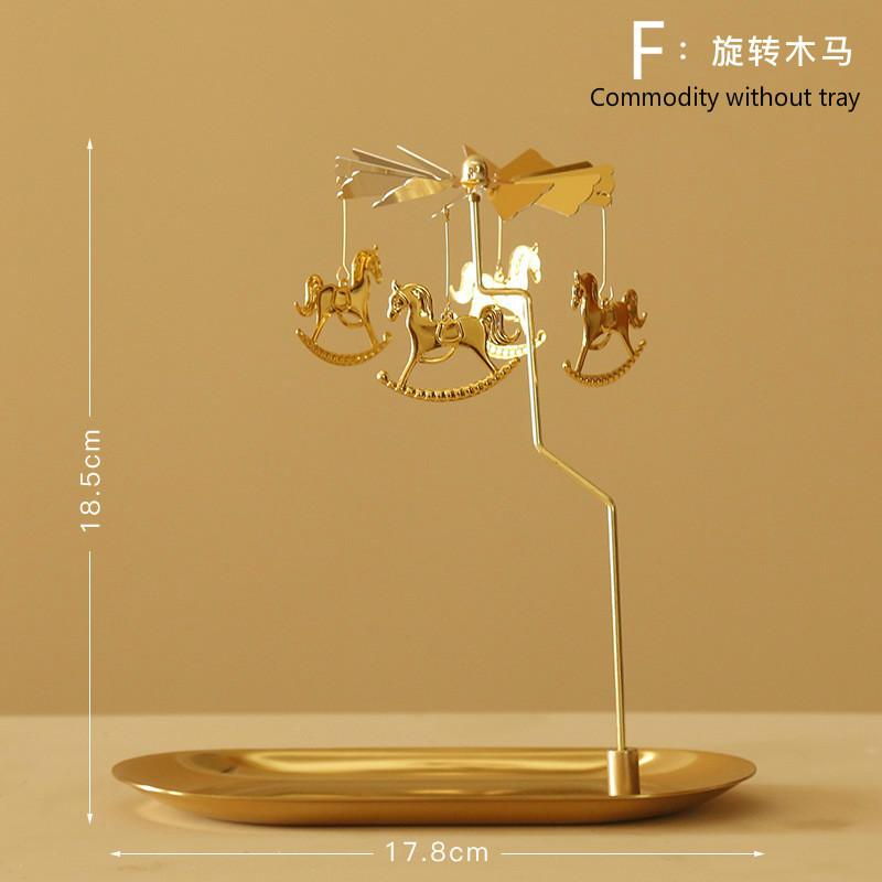 

Поднос вращающийся подсвечник ароматические свечи романтическая прогулка лошадь лампа Европейская ветряная мельница креативные качели подарок на день рождения и свадьбу F