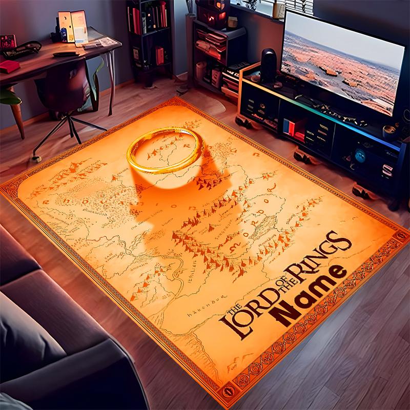 Custom Personalization The Fellowship of the Ring Print Area Rug - Soft, Washable Non-Slip Indoor Mat,Living Room,Home&Office Decorative Rug