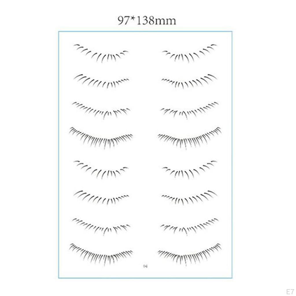 Lower Eyelash Stickers Strips Patch Lash Extension Supply for Cosplay Dating