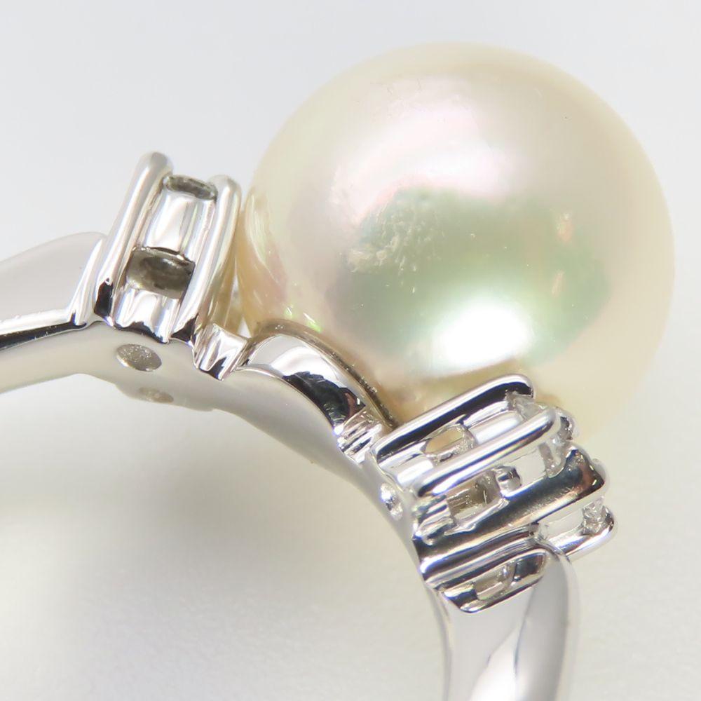 Used TASAKI Ring EU#55 Pt900Platinum/diamond 6.0g Silver jewelry