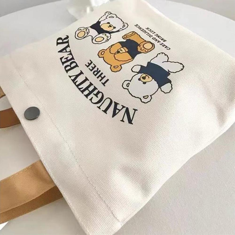 Canvas Bag Small Versatile Handbag Female Student Lunch Box Bag Simple Tote Bag Office Worker Lunch Bag Shopping Bag