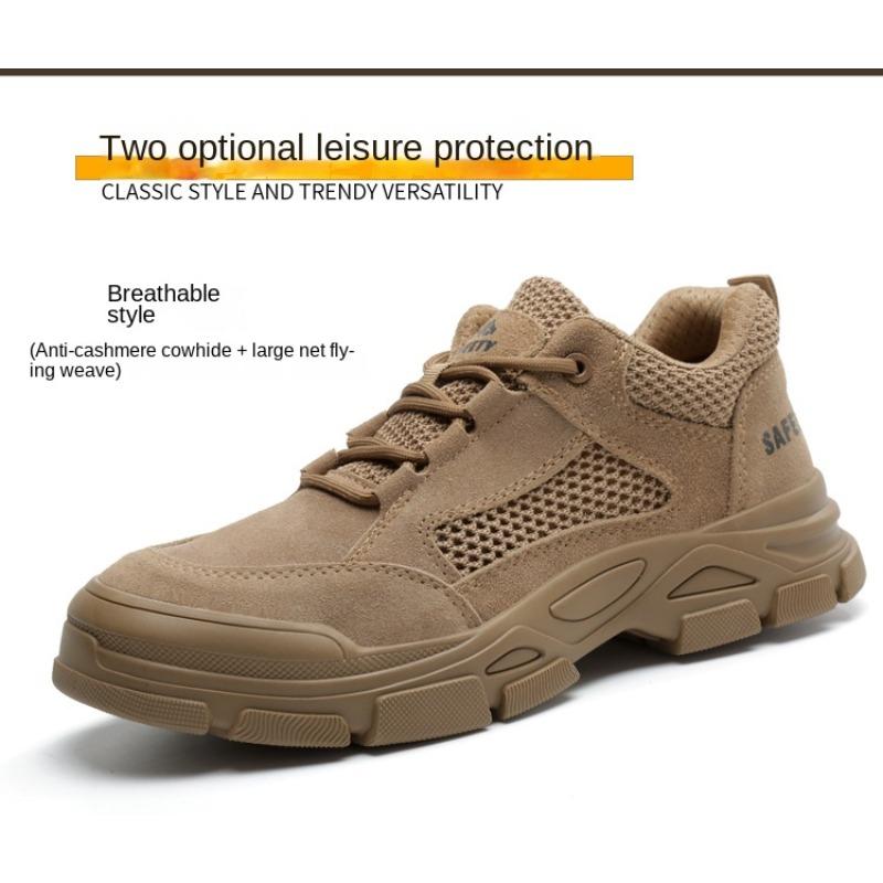 

Обувь для страхования труда. Противоударная, противопрокалывающая, из выточенной коровьей кожи. Износостойкая и нескользящая обувь для сварщиков на стройплощадке. 46