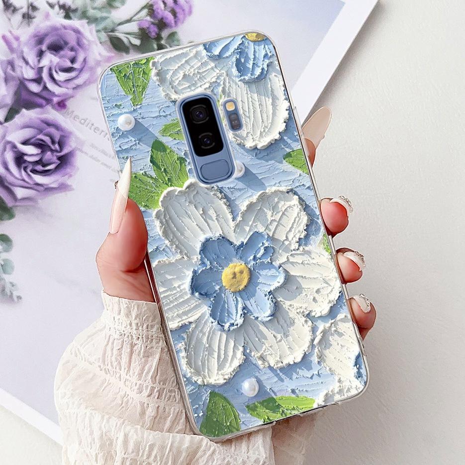 For Samsung Galaxy S9 Case SM-G960F Cute Cat Painted Cover Soft Slim Phone Case For Samsung S9 Plus S 9 Galaxy S9+ SM-G965F Bags