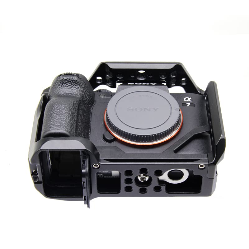 SIUTATDSH Camera Cage for Sony and A1 Super Cold Shoe Arri Compatible Screw and Arca Plate A7R5, A7M4, A7R4A, A7R4, A7S3, Cameras, Expandable,