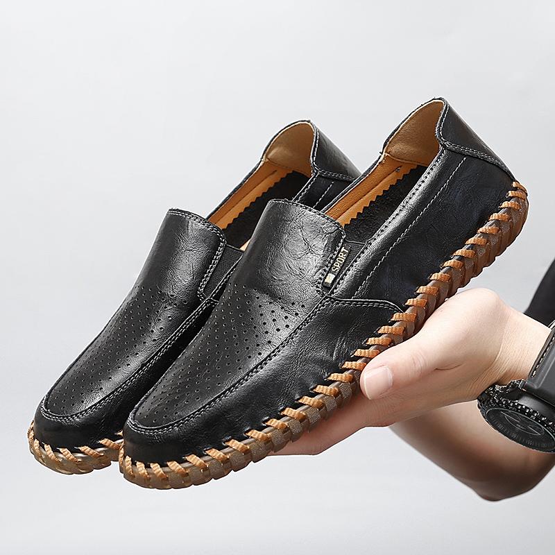 

Новые мужские классические оксфорды на плоской подошве, деловая повседневная кожаная обувь, лоферы, мокасины в итальянском стиле, обувь для вождения