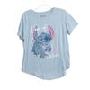 Disney Stitch Size 2XL(19) One Of A Kind Graphic Tee Soft Blue Cute Character