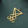 Dawapara Lucifer's Sigil Charm Seal Pendant Lucifer Symbol Charm Stainless Steel DIY Accessories for Necklace