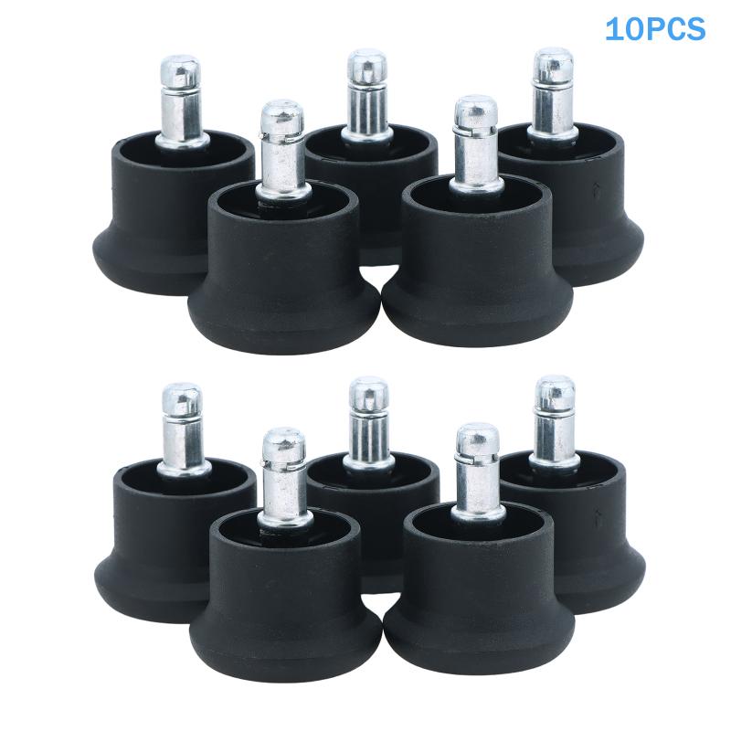 5/10Pcs Chair Caster Wheels Office Stopper Caster Glides Fixed Chairs Carpet Wheel Castors Accessories Foot Desk Stationary