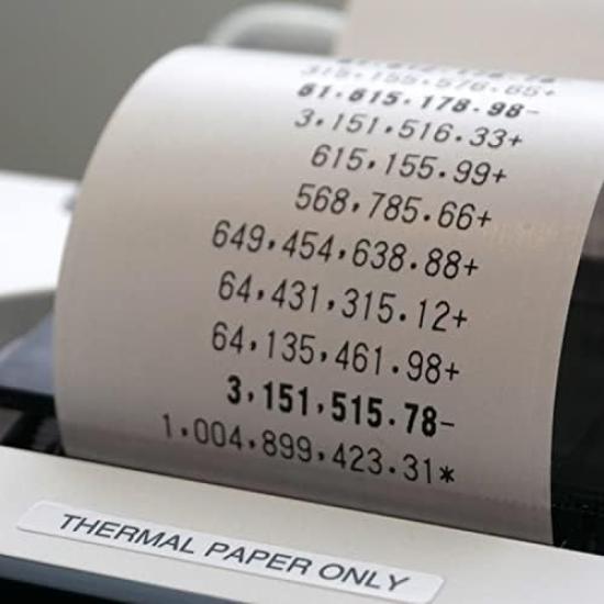 Sharp Printing Calculator with LPS Thermal and Easy Paper Feeding 12-Digit Extra-Large 10-Digit Option, 8.0 Printer, Ink-Free, Full-Size Keyboard,