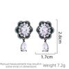Jewelry New Fashion Flower Earrings Temperament Fashion Women's Design Light Luxury Earrings Water Drop Earrings Gift